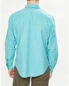 Chemise Garment Dyed Oxford Regular Fit turquoise
